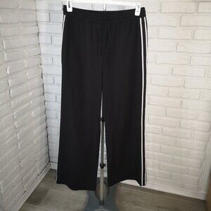 Rachel Rachel Roy Ladies Size Medium Black w/ White Stripes Track Pants